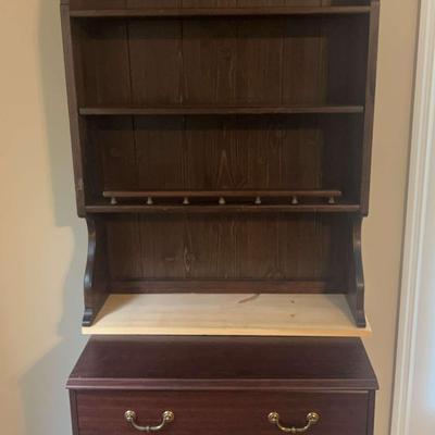 Wooden Hutch with Drawer Storage