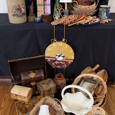 Home Décor & Basket Collection – Books, Crock, Faux Florals & More
