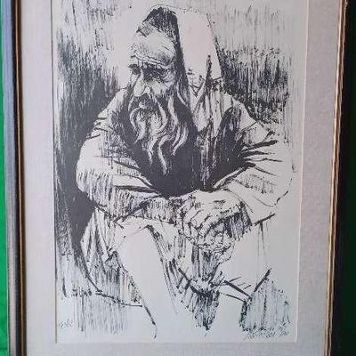 Artwork Mosher Gat Seated Man Print