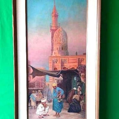 Leonard H. Gapp 1906 Market Scene
