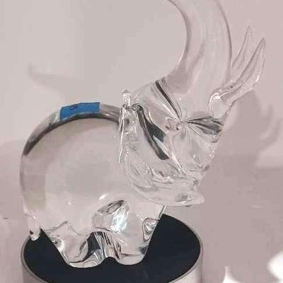 Steuben Crystal Glass Elephant