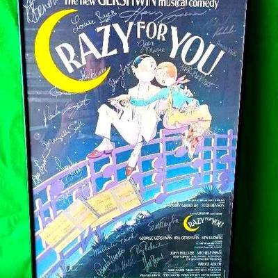 Crazy For You Signed Window Card