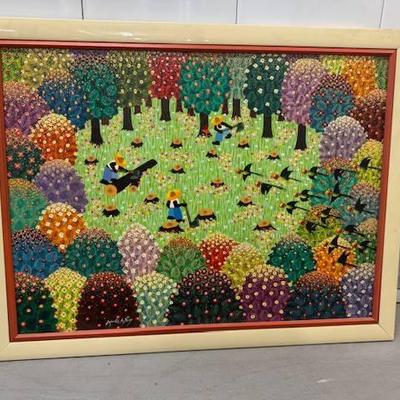 Custom Framed Painting Rinaldo  ?