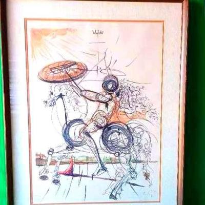 Lithograph Salvador Dali Crazy Horse Limited Edition