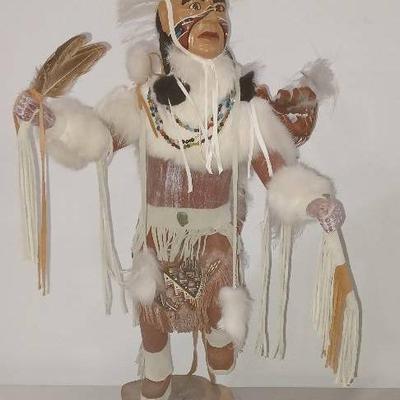 Navajo Kachina Doll Fancy Dancer By F. Willie
