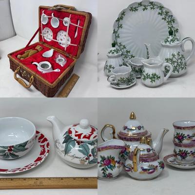 More Tea Sets For Dolls