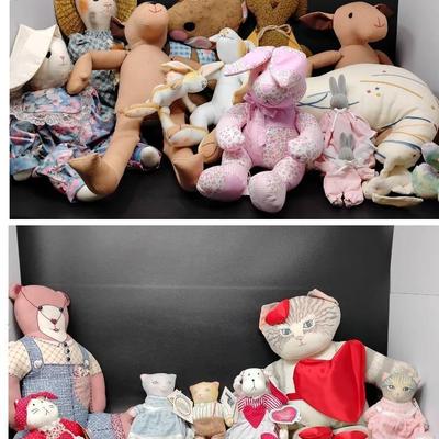 Fabric Plush Animals 