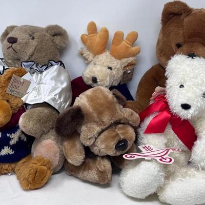 Moose And Bears And Dog 