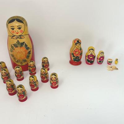 Vintage Russian Wooden Dolls
