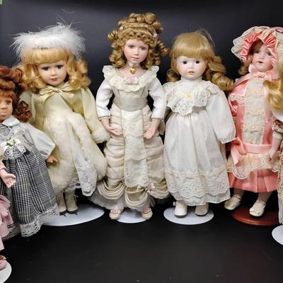 Curly-haired Vintage Dolls 