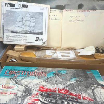 Wood Ship Models: Flying Cloud & Old Ironside