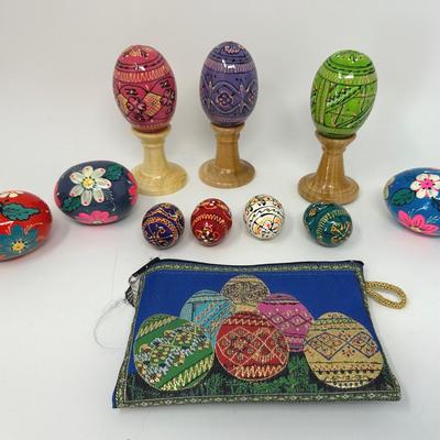 Hand Painted Wood Easter Eggs