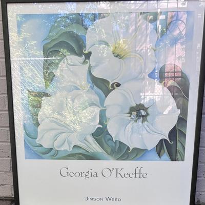 Georgia O'Keefe "Jimson Weed" Framed Poster
