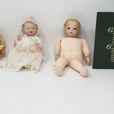 Porcelain, Composite And Hard Plastic Antique/Vintage Baby Dolls