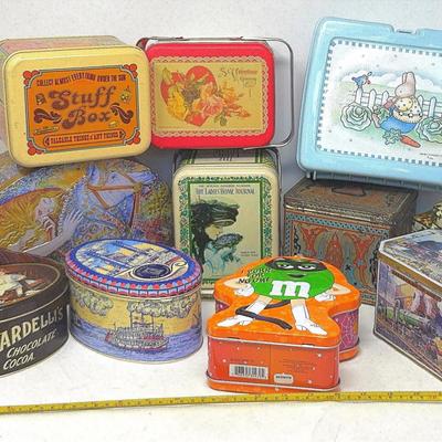 Tins And A Lunchbox- New And Older 