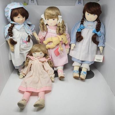 Dolls By Pauline - Four Screen Printed Young Ladies