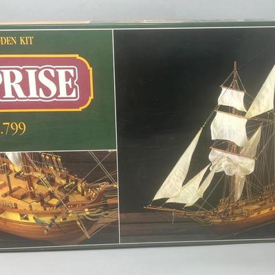 Wood Ship Model Of Enterprise