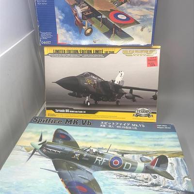 Model Planes: Spad XIII; Spitfire MK; Tornado IDS