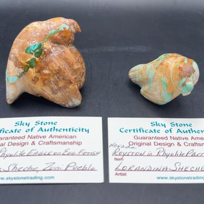 Lorandina Sheche Royston Matrix Rock Parrott and Royston Eagle and Egg Fetish