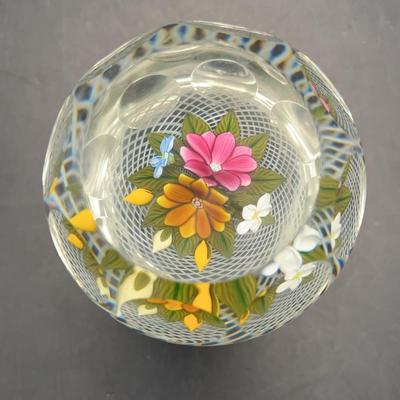 Perthshire Paperweight “Bouquet Of Flowers & Buds”