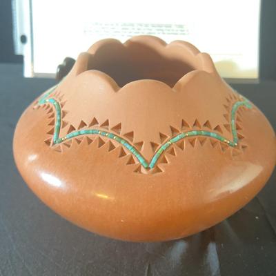 River Of Life Isleta Pottery, Signed by Artist, Caroline Carpio 