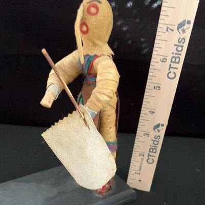 Iroquois Native American Corn Husk Doll Scene