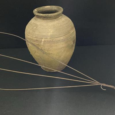 1970s Rice Wine Pot From Thailand And Early American Rug Beater