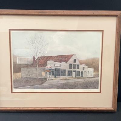 Limited edition print by artist Michael James Mast General Store NC Lithograph 125/500