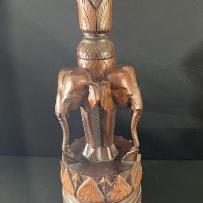 Carved Mahogany Table Base from Thailand