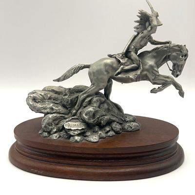 Crazy Horse Chilmark Fine Pewter Sculpture by Dan Polland
