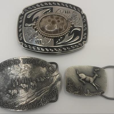 Vintage  Pewter Belt Buckles And Decorative Metal Belt Buckle