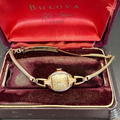 1937 14k Rolled Gold Plated Women’s Bulova Watch 