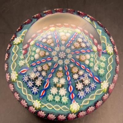 Perthshire Paperweight Medium Millefiori and Twist Cane 