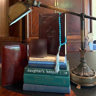 Desk Lamp, Books and More
