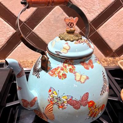 “MacKenzie-Childs” Butterfly Garden Teapot 