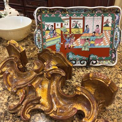 Chinese Porcelain Famille Rose Tray and More 