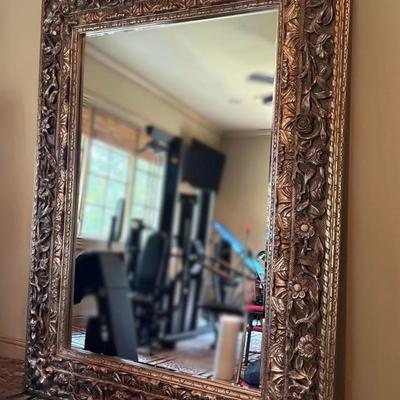 Oversized Gold Framed Floor Mirror #1