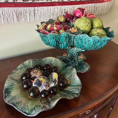 “Global Views” Green Lily Pad Plate and More 