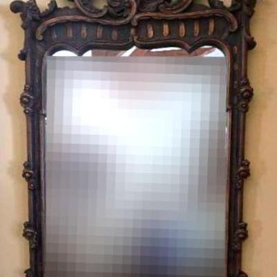 Large Ornate Framed Wall Mirror