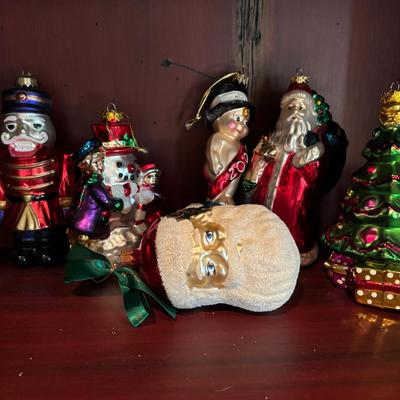 Vintage Waterford Christmas Ornament & Radko Style Ornaments 