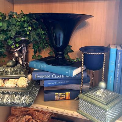 Cobalt Blue Glass and Household Decor 
