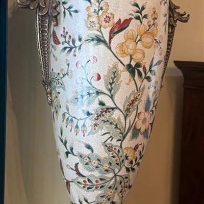 Large “Oriental Accent” Porcelain Vase #1