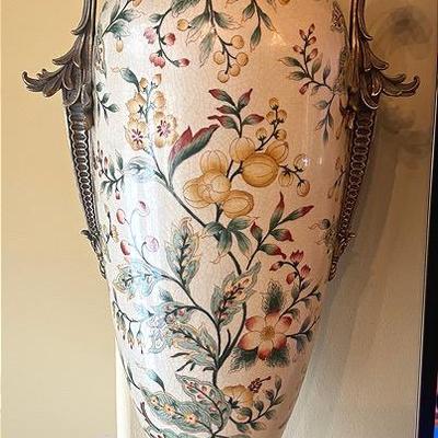 Large “Oriental Accent” Porcelain Vase #2