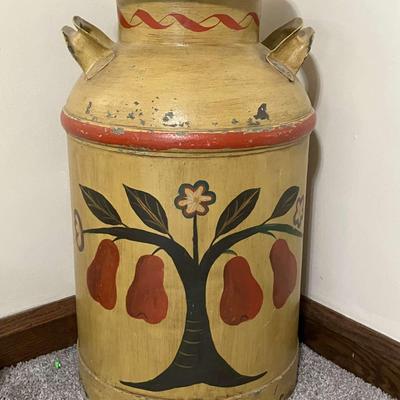 Painted Milk Can 