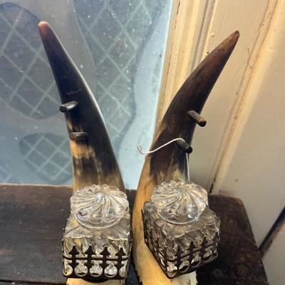 19th Century Horn Ink Well