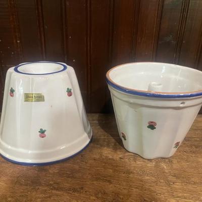 Neiman Marcus Italy Ceramic Bundt Cake Molds