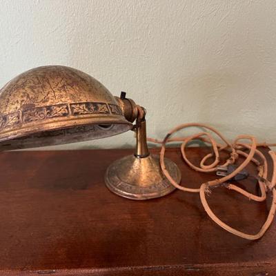 Greist Manufacturing Co. Antique Petite Brass Desk Lamp