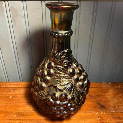 Sale Photo Thumbnail #26: Iridescent Carnival Glass Vase