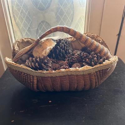 Old Victorian Armadillo Basket