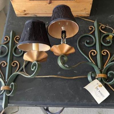 Pair of French Iron Sconces
